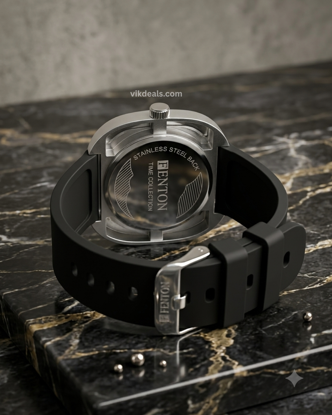 Trendy Squer Leather Belt Analog Watch - For Men