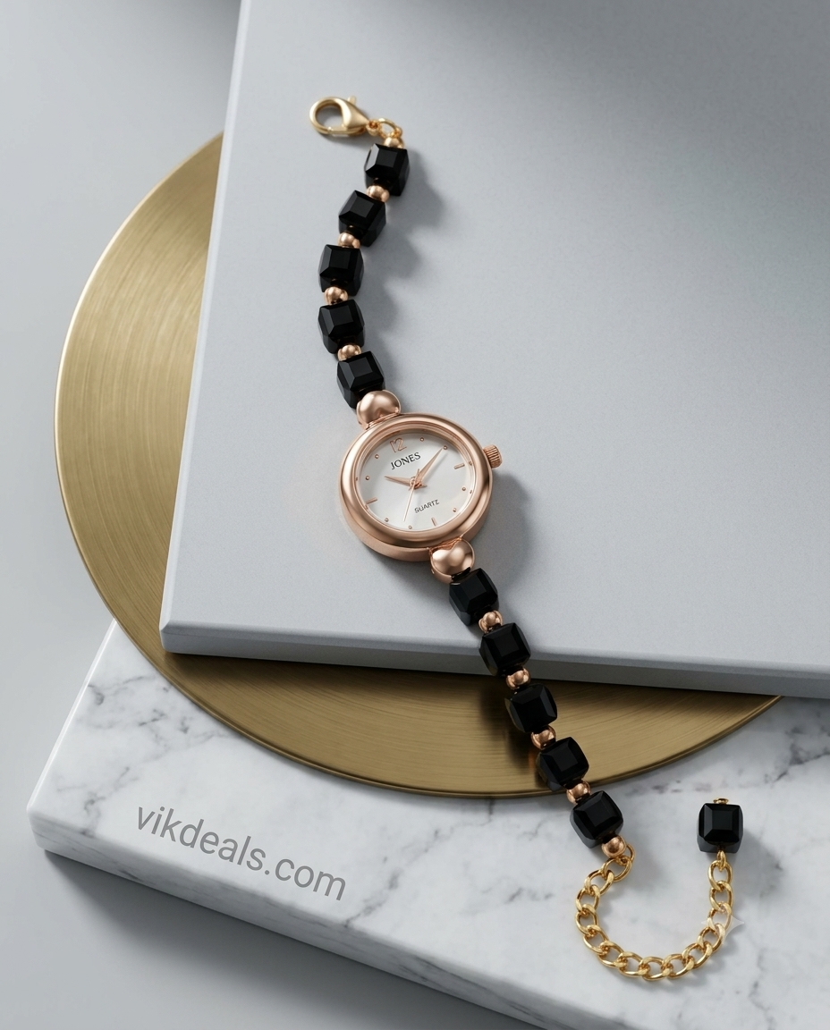 Analogue Stylish stainless steel strap Watch
