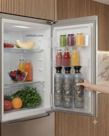Grade Fridge Round Bottle 1000 ml Plastic Bottle