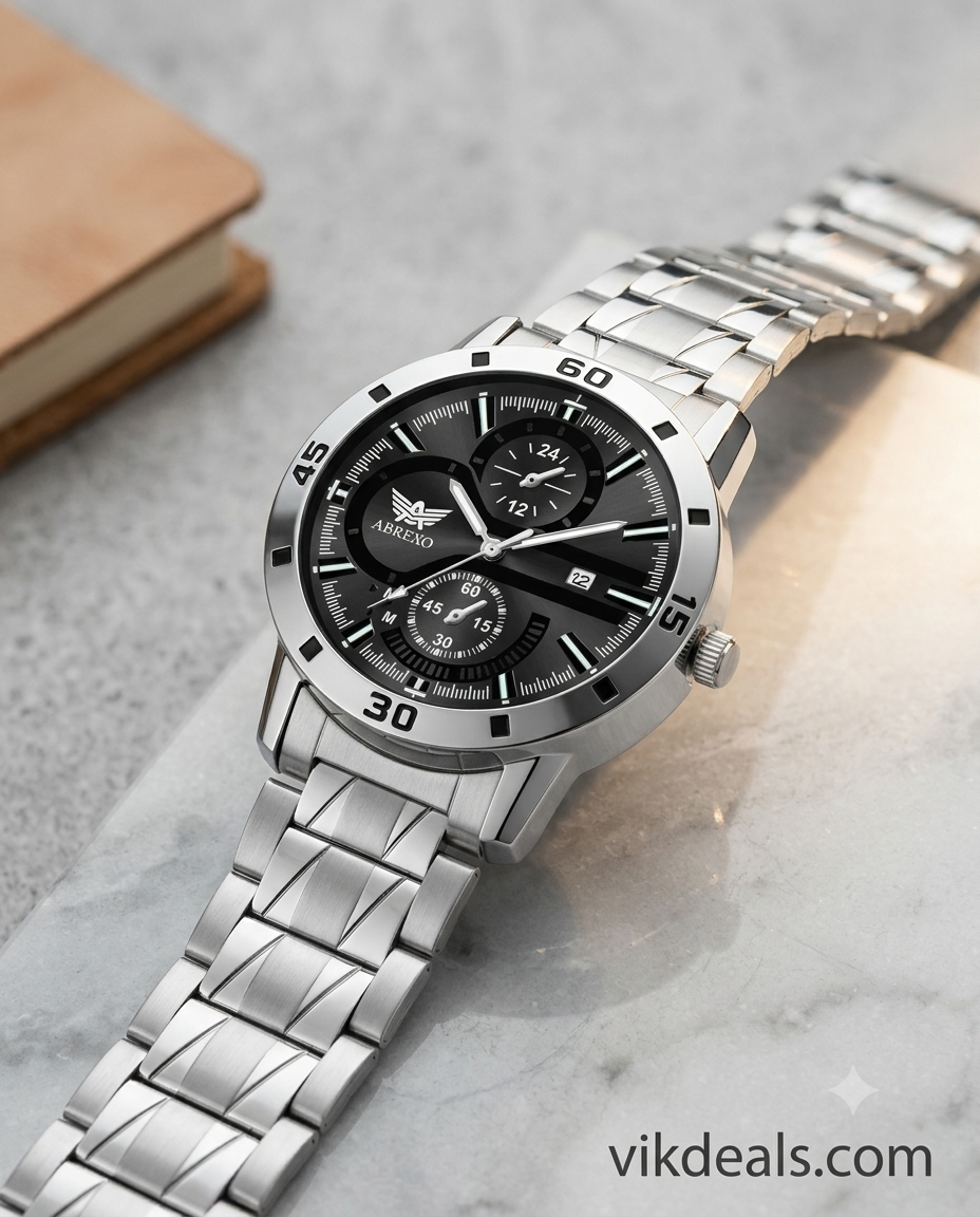 Abrexo Quartz Stainless Steel Watch