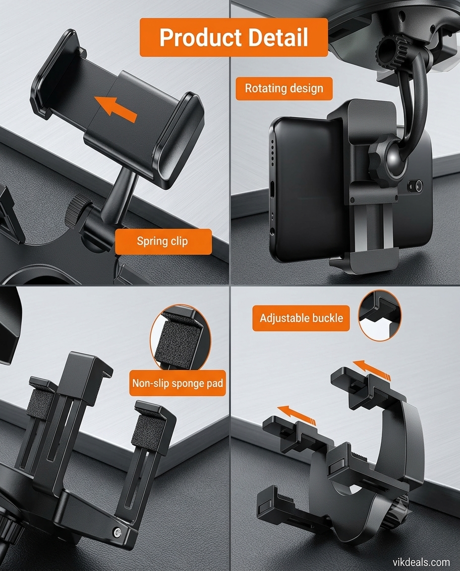 Car Mobile Holder - Rearview Mirror