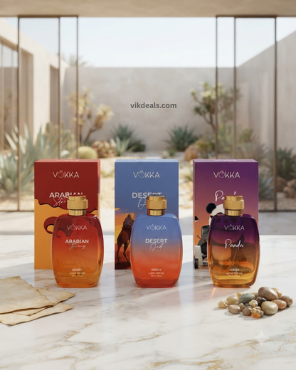 Arabian Stories, Desert Oud & Panda Perfume 300 ml (Pack of 3x100ml)
